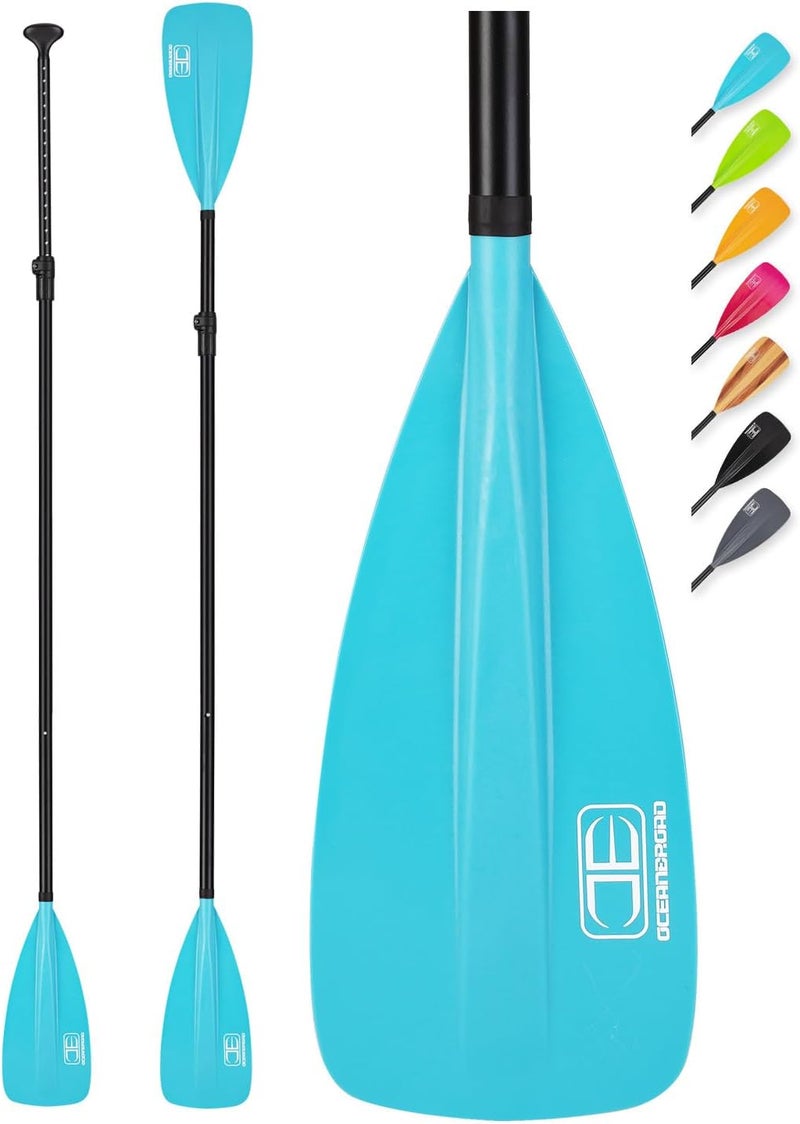 OCEANBROAD SUP Paddle - Adjustable Stand-Up Paddle for Paddleboard Kayak, Adjustable Aluminum Alloy Shaft with Reinforced Nylon Blades - Image 1